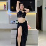 sexy girl in black dress